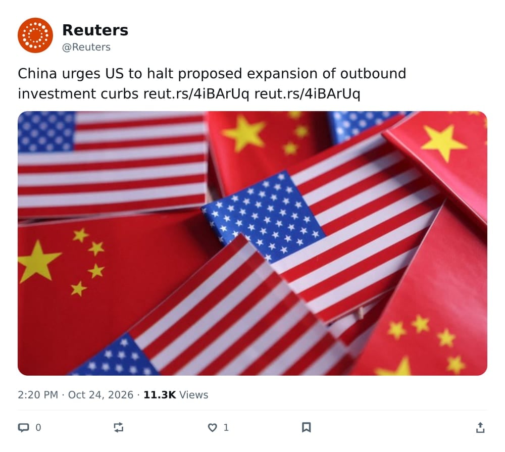 推文截图 · @Reuters